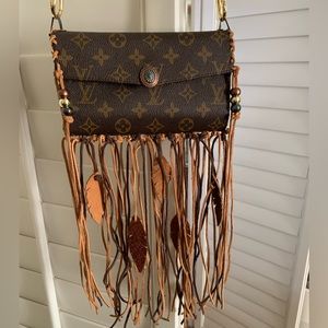 Louis Vuitton Upcycled Boho Crossbody Bag